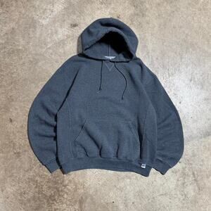 Y2K Dark Grey Russell Athletic Boxy Hoodie